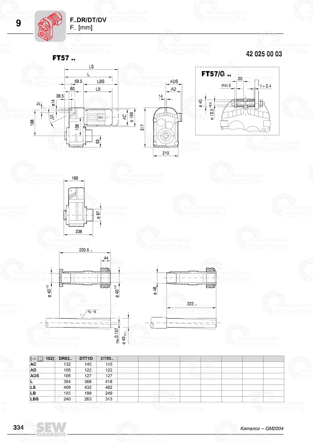 Sew-eurodrive F 57